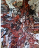 Volcan i menace 
2008 
Peinture Collage 
Technique mixte 
186x150cm 
1700